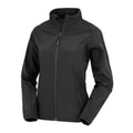 Dames Softshell Jas Result Recycled 2-Layer R901F Zwart